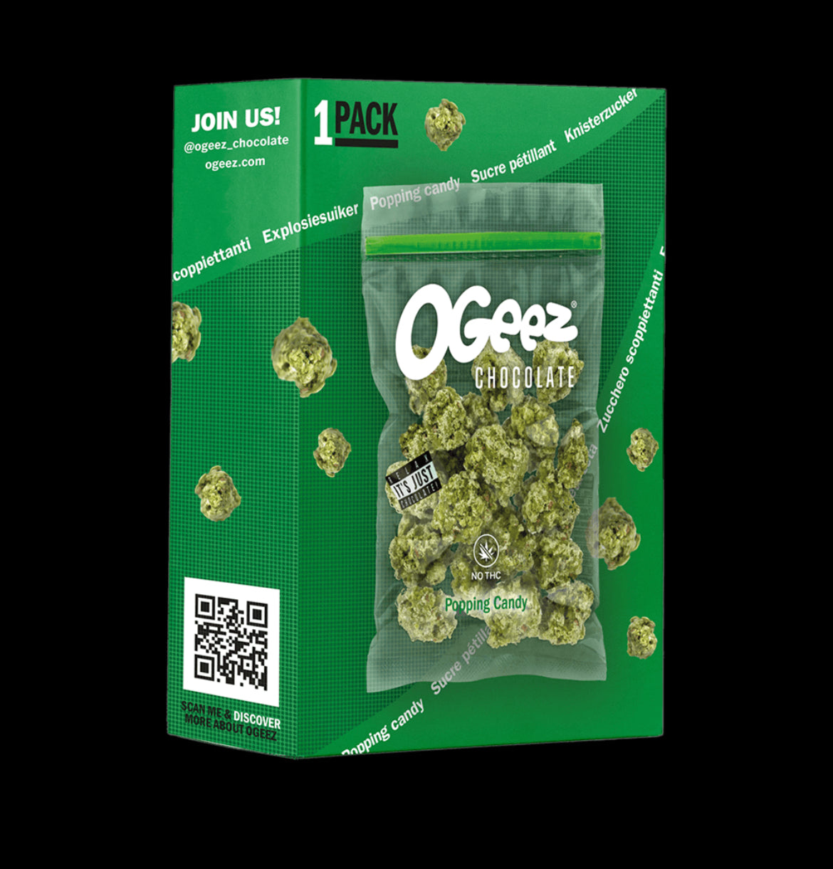 Ogeez Chocolate - Popping Candy 35g